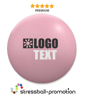 Antistressbälle in rosa Pantone 021 C von Stressball Promotion bedrucken