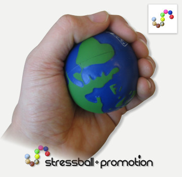 Stressball Anti Stress Ball Globus Welt Erde bedrucken lassen