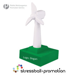 Stressball Antistress Artikel Windkraft Energie Anlage bedrucken lassen
